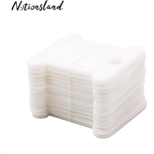 30/90pcs Plastic Thread Bobbins Spool Thread Card Embroidery Floss DIY Cross Stitch Organizer Holder Sewing Tools