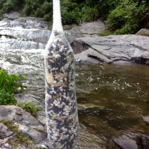 5Pcs/Lot PVA Mesh 5M 25mm 37mm Carp Fishing Feeder Trap Bait Bag Nets Soluble In Water To Beat The Nest Water-soluble bait net