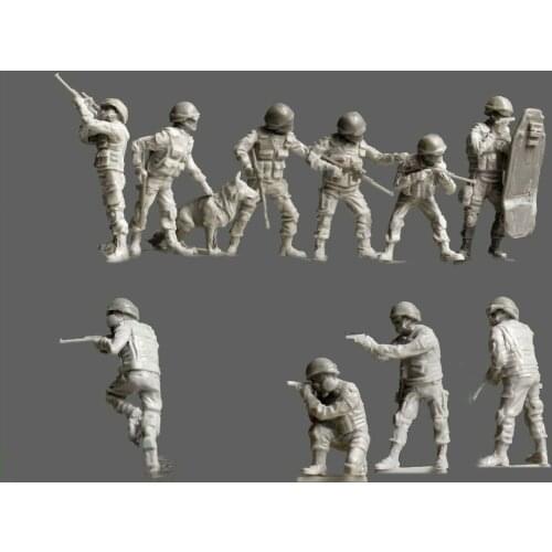 1/72 Resin Figure Model kits Special forces drug control service Unassambled Unpainted GK kits