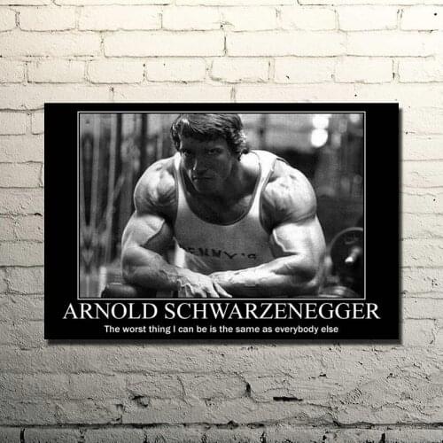 Arnold Schwarzenegger Bodybuilding Inspirational Quotes Poster Print In. Fitness Room Fitness Exercise Picture