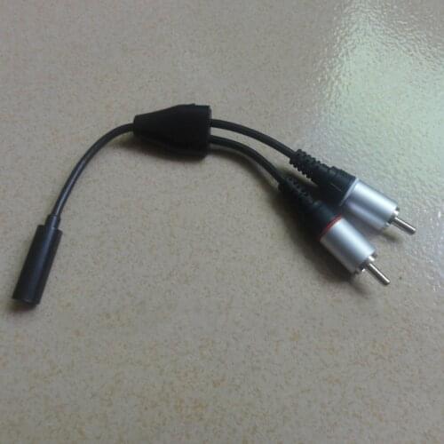 3.5 female to 2RCA male audio cable