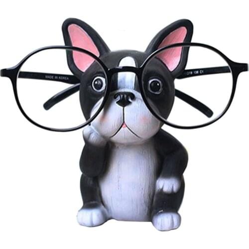 Puppy Dog Glasses Holder Stand Eyeglass Retainers Sunglasses Display Cute Animal Design Gift (Bulldog)