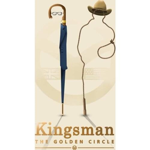 Home Decor Kingsman The Golden Circle 1-Silk Art Poster Wall Sticker Decoration Gift