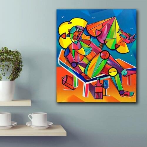 Large size Printing Oil Painting Fashion Little Glass in the sun wall art canvas prints pictures for living room and bedroom