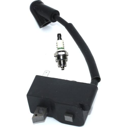 Ignition Coil Module SparkPlug BM6A For HomelitePS06156 PS03634 UT10518 UT10520 UT10550 Ryobi RY74003D Chainsaw Parts#300953001