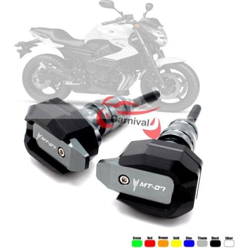 Mt-07 logo CNC frame Sliders drop pad Protective guard forYamaha MT07 MT 07 MT09 MT 09 motor protection cover sliders