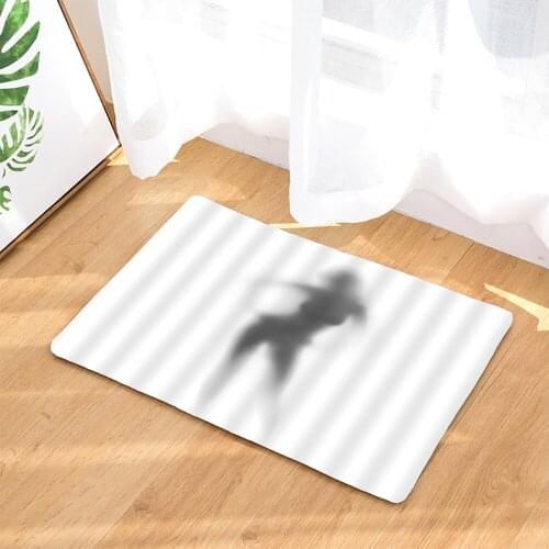 New Anti- Slip 40*60cm Personality Female Silhouette body Pattern Bathroom Set Carpet Absorbent Pedestal Rug Toilet Bath Mat