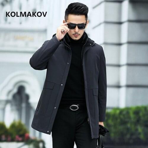 2020 new arrival winter hooded thickening 90% white duck down jackets men,mens winter Mink Collar down coat ,plus-size M-4XL