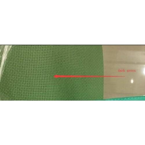 New arrival 40x40cm green 2 14ct cross stitch fabric aida coth canvas DIY handmade needlework sewing craft supplies
