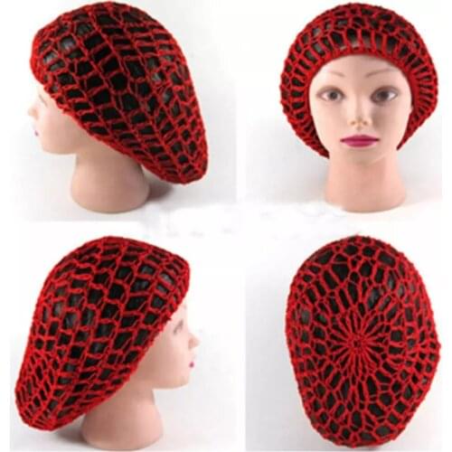 New Arrival Women Ladies Soft Rayon Snood Hair Net Crocheted Hair Net Hot sale accessories cheveux femme