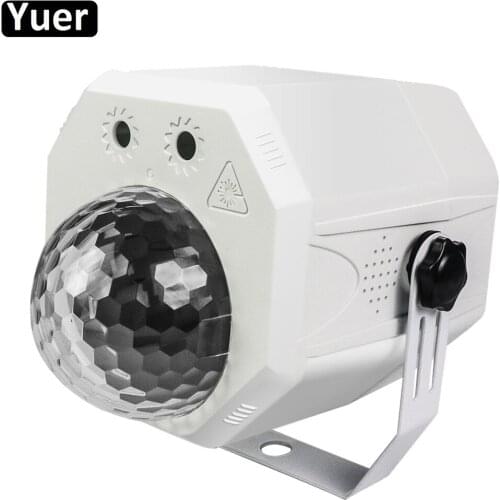 New Laser Magic Ball Light 10W Beam Laser 2IN1 DJ Disco Ball Sound Activeted Remote Control Christmas Party Club Effect Light