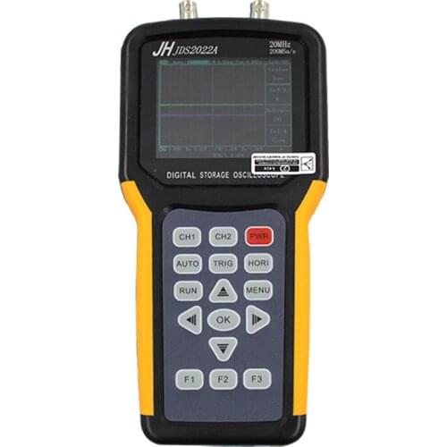 JINHAN JDS2022A Handheld Oscilloscope portable Oscilloscope 20MHz 2 channels Digital Storage dual channels 200M Sa/s