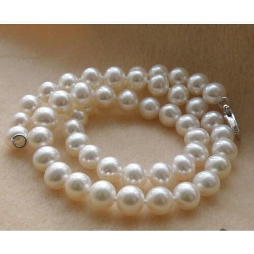 8-9mm 17inch AAA Akoya White Pearl Strand Necklace