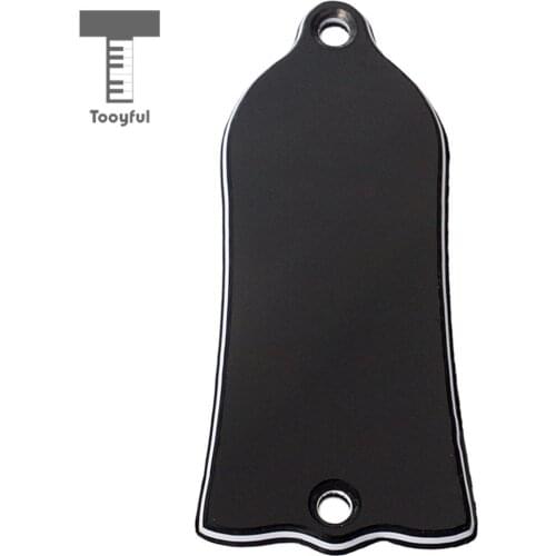 Durable 1pc Plastic Bell-shaped Truss Rod Cover for Electric Guitar Replacement Parts 3-Ply Black