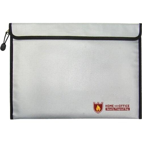 Fireproof Money Document File Bag Water Resistant Storage Case Organizer Holder for Folder Holder Money Document Ipad Jewelry