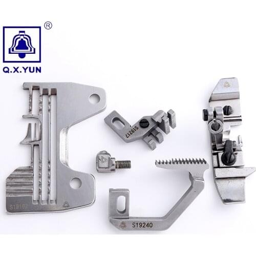 Q.X.YUN Sewing Machine For BROTHER EF4-N21 Machine Oversealing Machine Parts S19240-001/S19217-001 feed dog Gauge Set