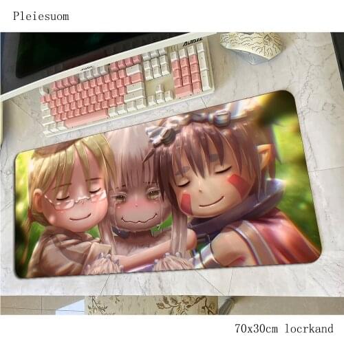 Made in Abyss mousepad cute 700x300x4mm Computer mouse mat gamer gamepad Mass pattern gaming mousemat desk pad office padmouse