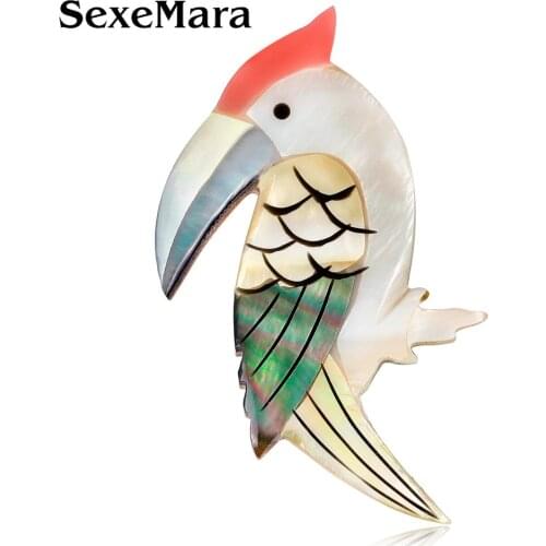 SexeMara Acrylic Brooch Birds Cartoon Girl Metal Pins Badges Brooches For Backpacks Clothing Accessories Fashion Jewelry Gift