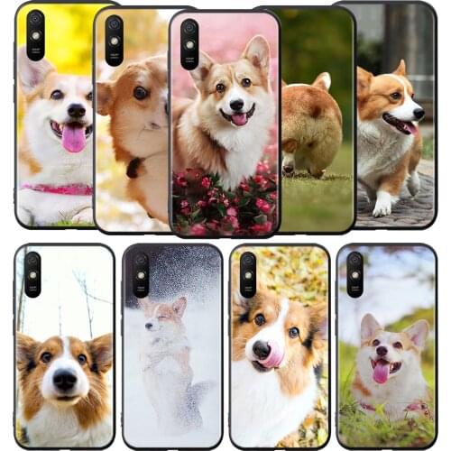 Corgi With Short Legs Silicone Cover For Xiaomi Redmi 9 9T 9C 8 7 6 Pro 9AT 9A 8A 7A 6A S2 5 5A 4X Plus Phone Case