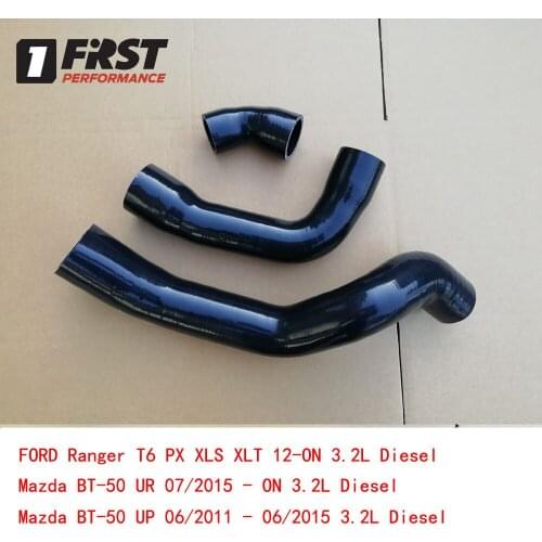 Silicone intercooler turbo hose air intake hose kits for FORD RANGER PX PX2 T6 XLS XLT 3.2L Diesel 12-ON Mazda BT50 UR UP