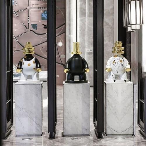 Modern Large Size 62cm Desktop Character Decoration Home Room Abstract Soft Decoration Hotel Sales Office Lobby Floor Sculpture