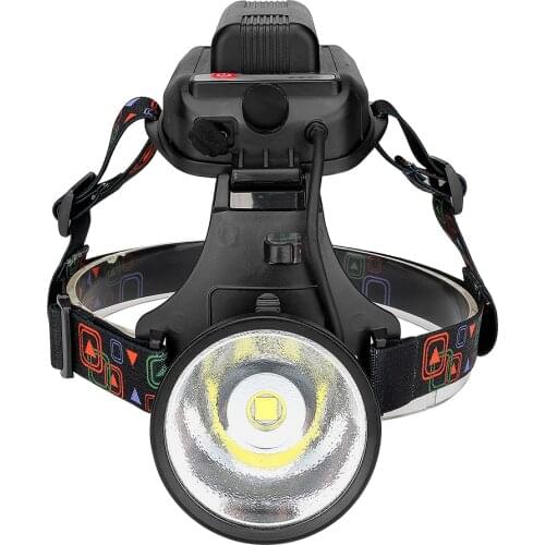 Waterproof LED Headlight P70 Built-in Rechargeable Battery LED Headlamp Adjustable ForeHead Lamp 4 Modes Lighting for Camping