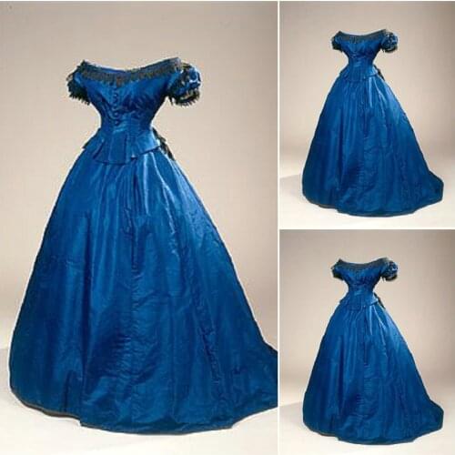 18 Century Civil War Southern Belle Gown evening Dress/Victorian Lolita dresses/scarlett dress US6-26 SC-1040