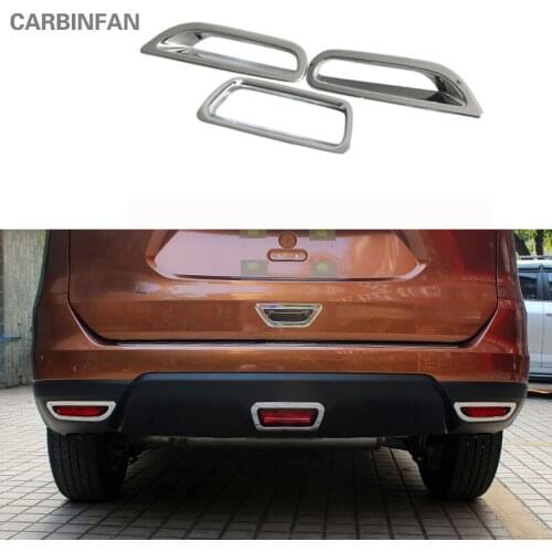 Car Exterior Accessories Foglight Decorative Trim frame Rear fog lamp Trim Cover Fit For Nissan X-Trail 2014 - 2016 P363