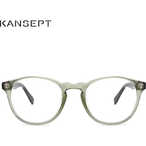 KANSEPT Women Glasses Frame Women Vintage Myopia Optical Transparent Eyeglasses Frame New Arrival Round Frame#FG6003
