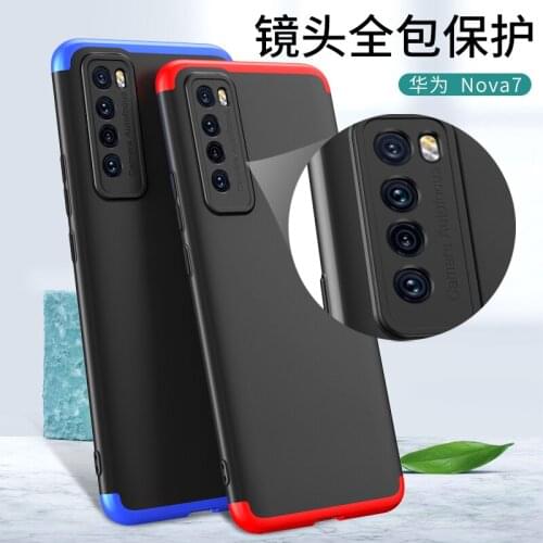 3 IN 1 Case For Huawei Nova 7 5G Case 360 Full Protection Shockprrof Matte Cover For Huawei Nova 7 Nova7 Nova 7 SE 7Pro Coque
