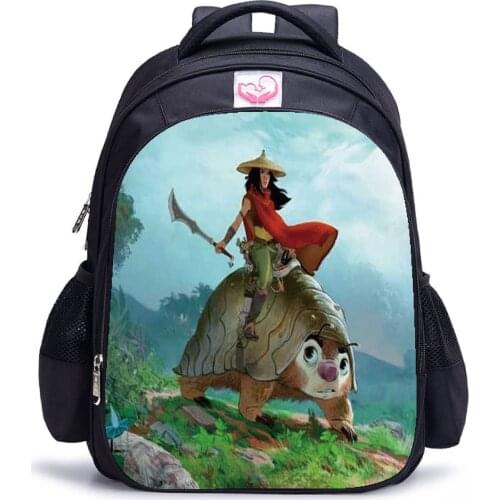 Kid Raya The Last Dragon Backpacks For Teenagers 13/16inch Primary School Bags For Children Girls Boys Birthday Gifts Mochilas