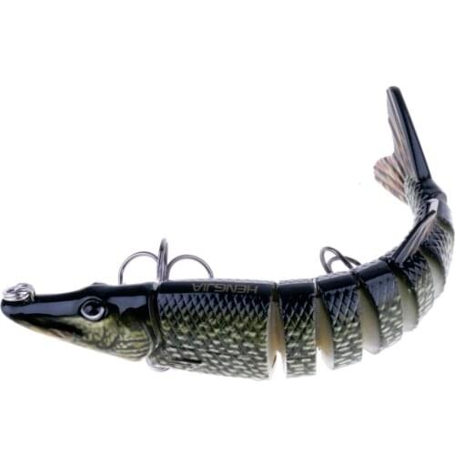 HENGJIA Pike Muskie Fishing lure Wobblers 20g isca artificial Swimbait Lifelike Muliti Jointed Crankbait Fishing Tackle pesca