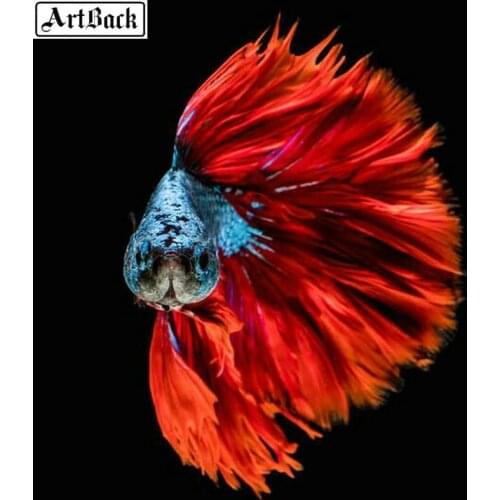 ArtBack Diamond painting aquarium fish pattern full square 5d embroidery new arrival diamond mosaic diy handmade crafts stickers