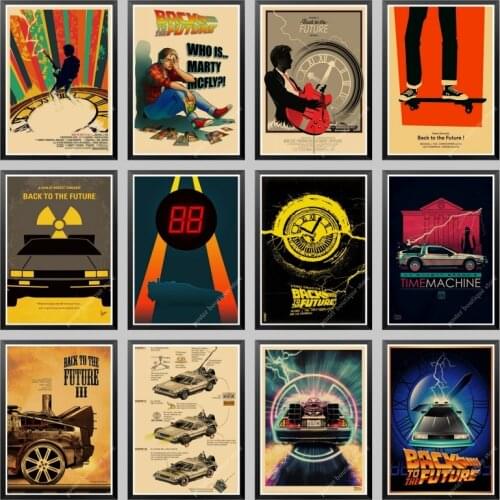 Classic Movie Back To The Future Vintage Posters For Home/Bar/Living Decor kraft Paper high quality poster wall sticker