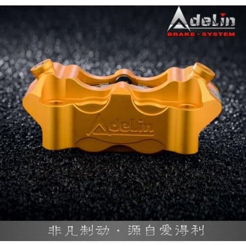 Motorcycle Brake Caliper Racing Quality Adelin Original 100mm Radiant 4 Piston For Honda Yamaha Kawasaki Suzuki Mofify