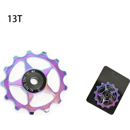 MTB Road Bicycle Rear Dial Guide Wheel 11T 13T Jockey Wheel Rear Derailleur Pulley Guide Steel Bearing Bike Bicycle Parts Access