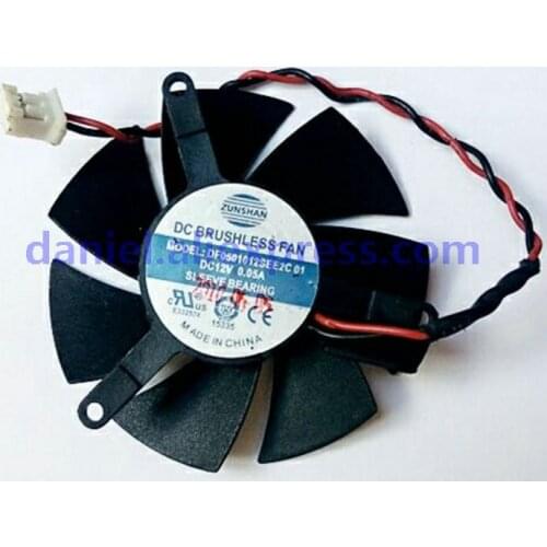 New Sapphire DF0501012SEE2C Hole Spacing 39 Diameter 47 12V 0.05A Display Card Fan 2 Needles