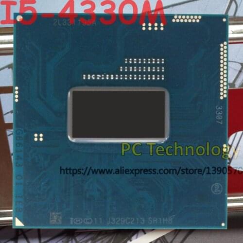 Original Intel Core I5-4330M SR1H8 CPU I5 4330M processor FCPGA946 2.80GHz-3.50GHz 3M Dual Core free shipping