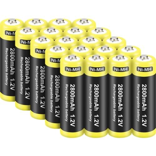 High-Capacity 2800mAh AA Ni-MH Rechargeable Battery