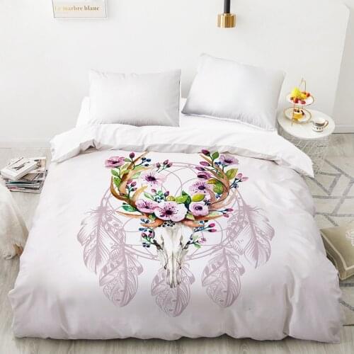 Nordic Duvet cover Quilt/Blanket/Comfortable Case Luxury Bedding 140x200 150x200 240x220 for Home 3D Print Dreamcatcher pink
