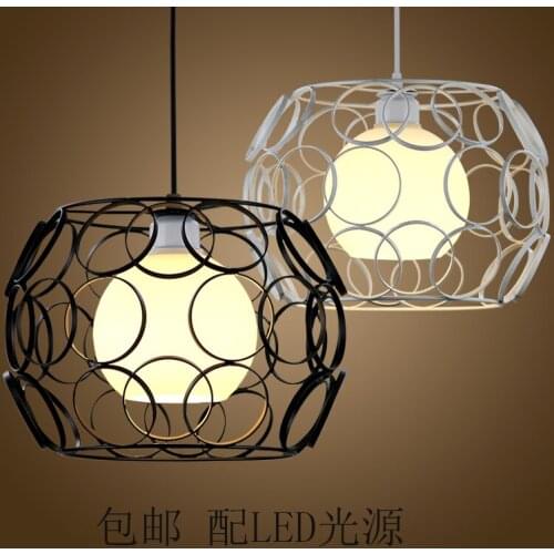 Restaurant hanging single head modern pendant light creative personality simple balcony stairs Nordic bar Office Wind FG858