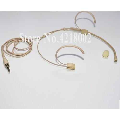 Pro Headworn Condenser Headset Microphone Mic For Karaoke Wireless Body-Pack Transmitter 3.5 mm Screw Locking Plug