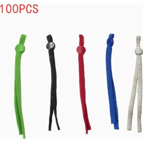 100pcs five-color adjustable mask lanyard elastic bands Mask accessories Ear Hanging Rope Traceless Convenient Holder