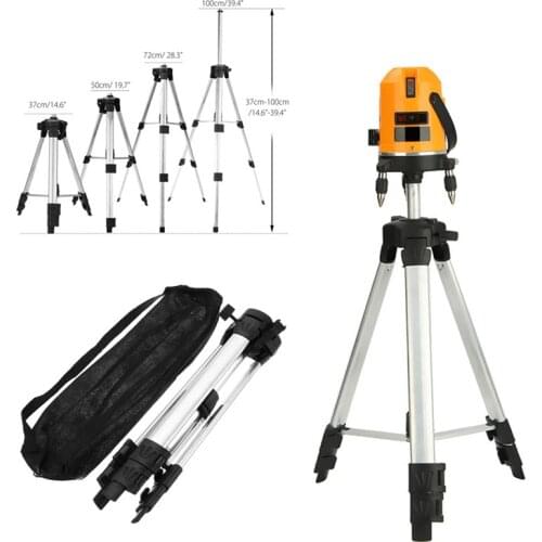 New 37cm-100cm Adjustable Metal Aluminum Tripod Stand Holder for Laser Level Alloy Stand Tripod Building Construction Tools