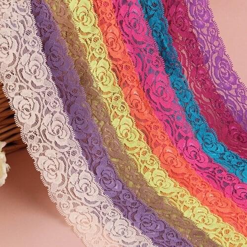 Luxury flower embroidery lace dress trim ribbon fabric sewing accessories craft patchwork handmade decoration sewing width 6cm