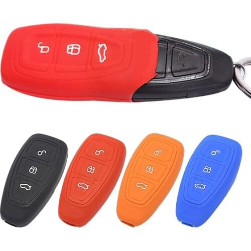 3 Buttons Silicone Remote Car Key Fob Cover Case for Ford Focus Mondeo Fiesta