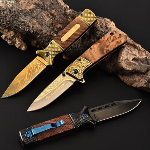 Titanium Alloy 440 Folding Knife 57HRC Stainless Steel Survival Defense Folding Knife CN (Original) Hot-selling Folding Knifes