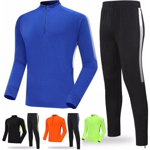 2019 Winter Football Tracksuits Men & Kids Long Sleeve Soccer Jerseys Children Outdoor Running Training Suits Players Sportswear