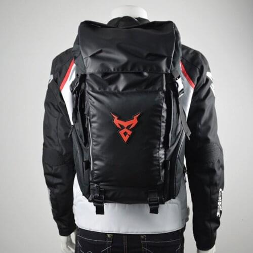 2020 High Capacity Waterproof Motorcycle Rear Seat Bag backpack Multi-functional Durable Bike helmet riding hiking Travel Bag