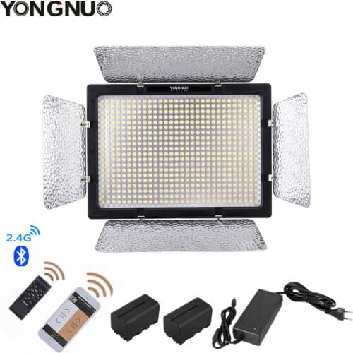 YONGNUO YN600L II YN600II 600 LED Video Light Panel with AC Power Adapter, Studio Lighting 3200-5500K dimmable